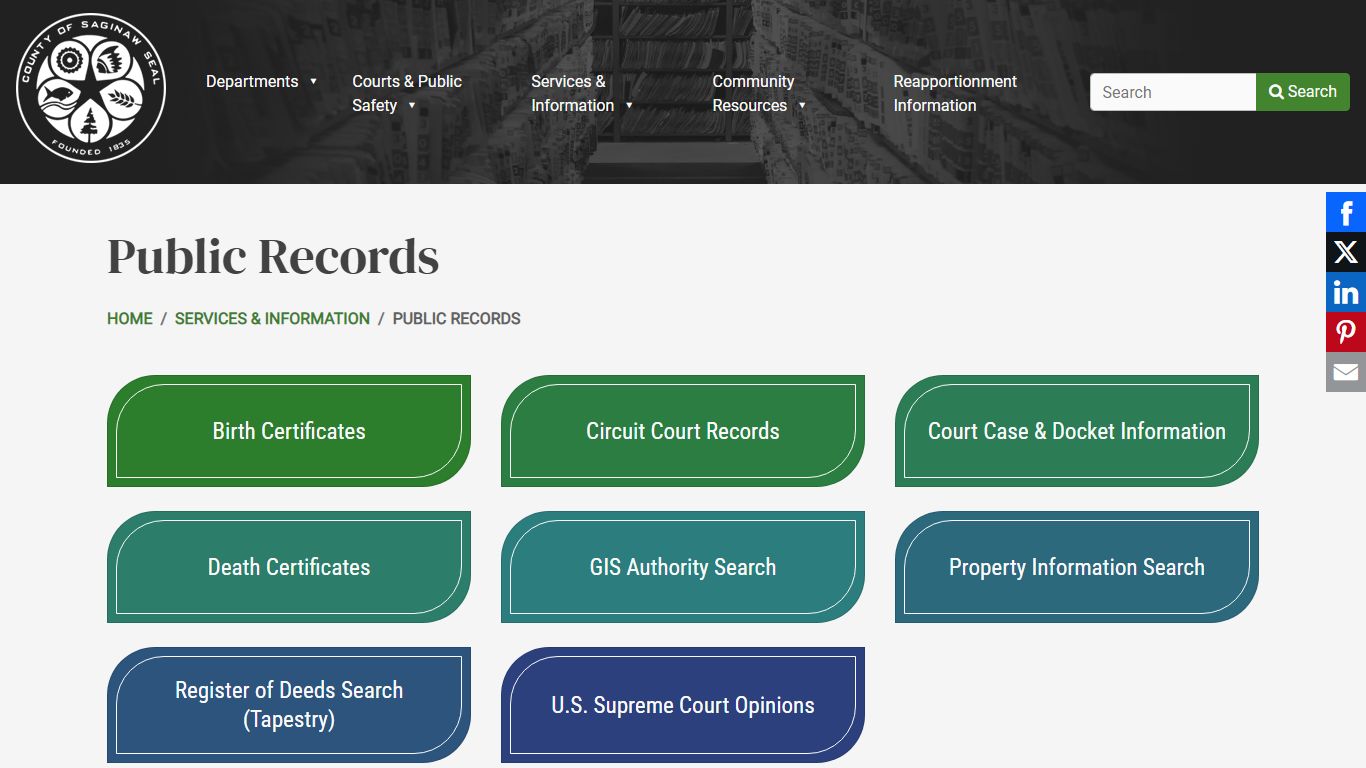 Public Records | County of Saginaw, MI