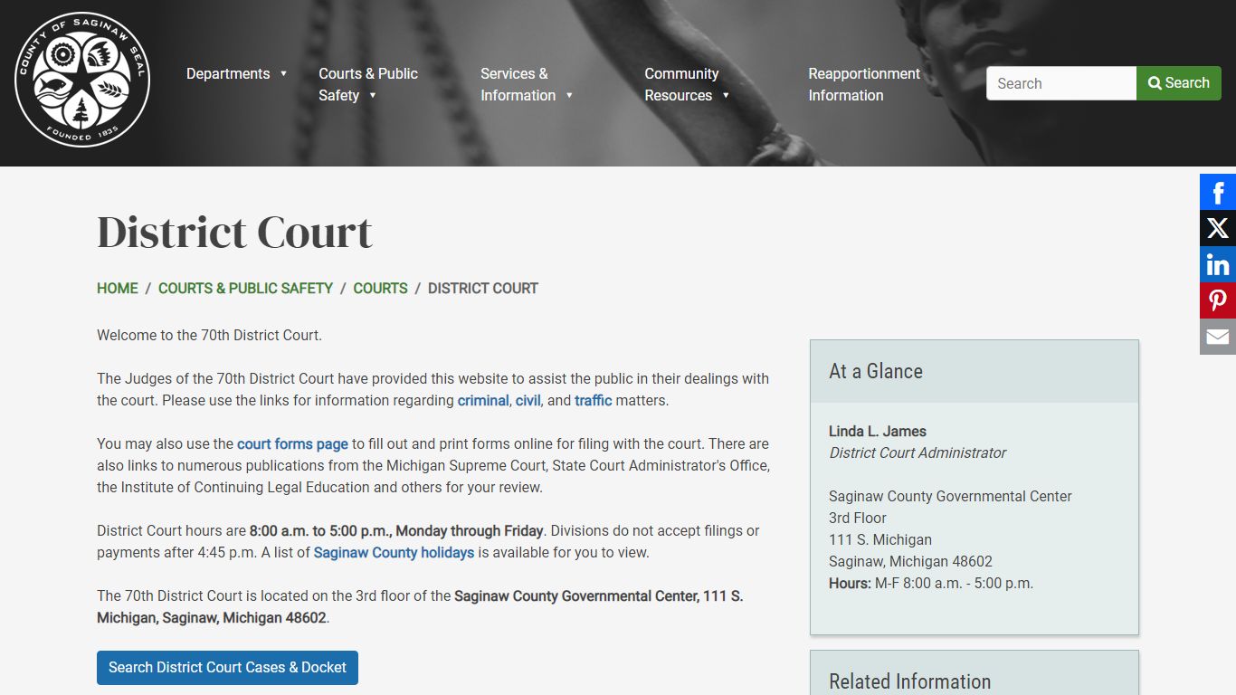 District Court | County of Saginaw, MI